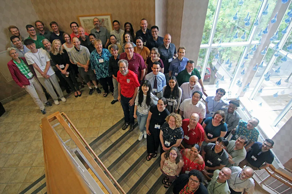 All the CoRP attendees in a group photo at the end of the symposium.